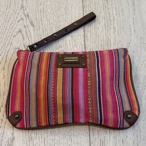 Express Stripped Wristlet